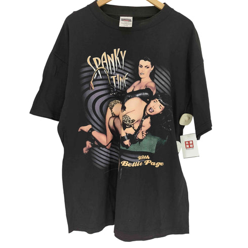タルテックス TULTEX 90S SPANKY TIME セクシー ガール レオパード プリント S/S クルーネック Tシャツ メンズ import:XL