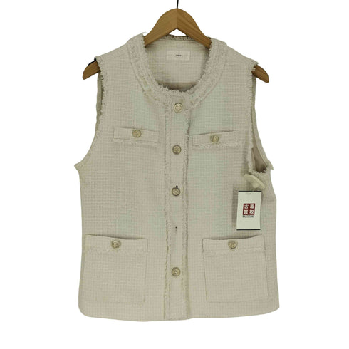 インデックス INDEX 24AW ポケット付き ツイード ジレ ベスト レディース JPN:M