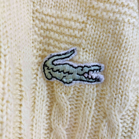 ラコステ LACOSTE 70S フランス製 編み込みニット メンズ