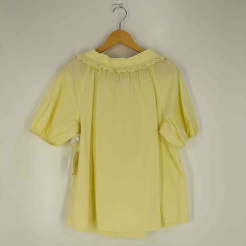 ザラ ZARA レース ビッグカラー プルオーバーブラウス レディース import:L