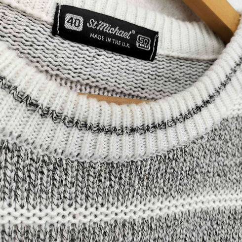 ST.MICHAEL MADE IN THE UK ボーダーニット メンズ 50TAILLE