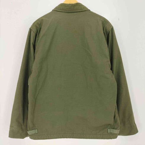 ユーエスネイビー U.S.NAVY 79年 JACKET COLD WEATHER PERMEABLE A-2 デッキジャケット メンズ LARGE (42-44)