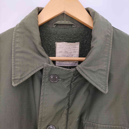 ユーエスネイビー U.S.NAVY 79年 JACKET COLD WEATHER PERMEABLE A-2 デッキジャケット メンズ LARGE (42-44)