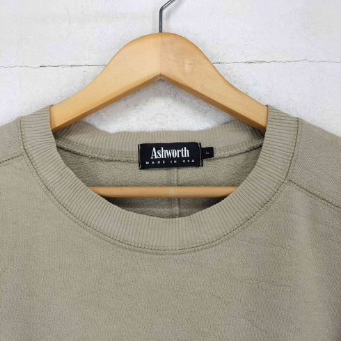 アシュワース ASHWORTH MADE IN USA 刺繍スウェット メンズ L