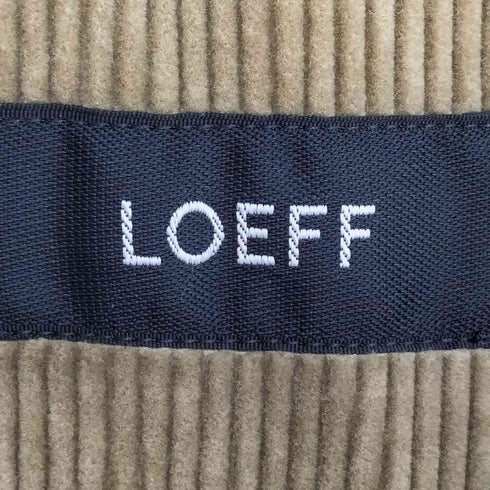 ロエフ LOEFF コーデュロイ フィッシング サロペット オーバーオール レディース 0