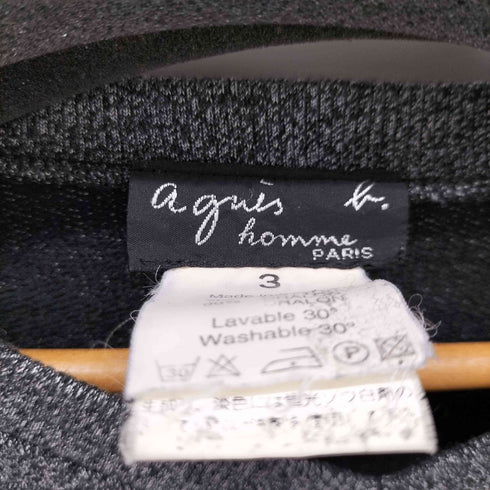 アニエスベーオム Agnes b.homme フランス製 Vネックカットソー メンズ JPN:3