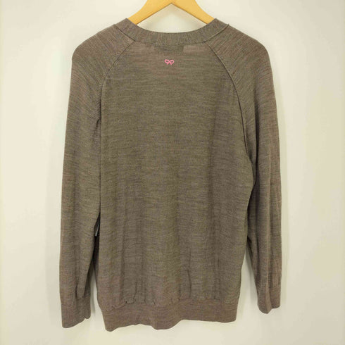 アニヤハインドマーチ ANYA HINDMARCH 24AW メリノ オーバーサイズ Vネック カーディガン レディース JPN:XL