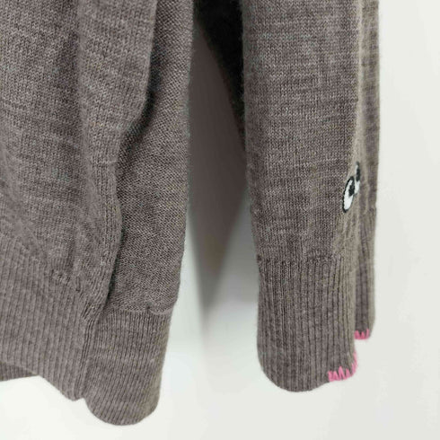 アニヤハインドマーチ ANYA HINDMARCH 24AW メリノ オーバーサイズ Vネック カーディガン レディース JPN:XL
