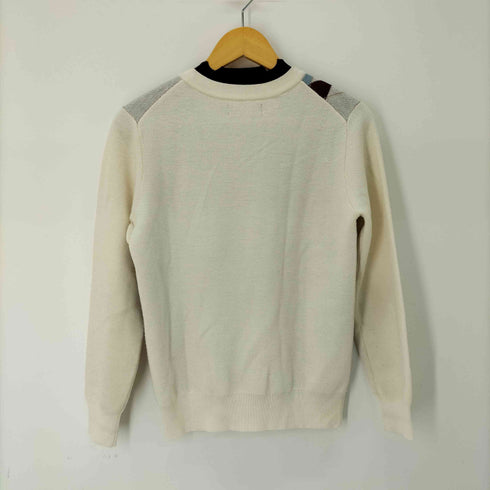 フレッドペリー FRED PERRY ポイントロゴ刺繍 アーガイル柄ニット メンズ UK10