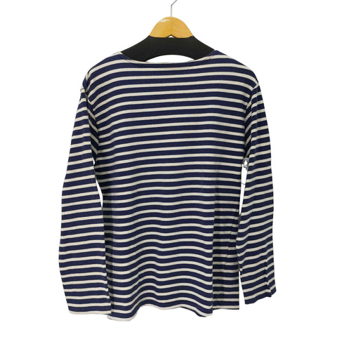 U.S NAVAL マリンボーダーL/SボートネックTシャツ メンズ LARGE