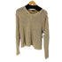 ポールスミスジーンズ Paul Smith JEANS リネン混 L/S Vネックステッチデザインニット レディース import:M
