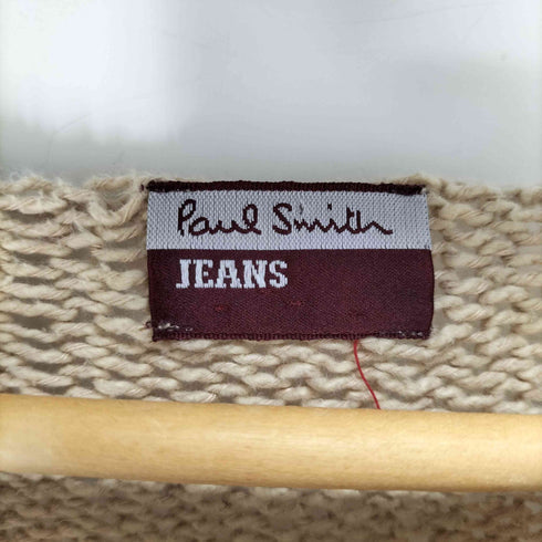 ポールスミスジーンズ Paul Smith JEANS リネン混 L/S Vネックステッチデザインニット レディース import:M