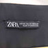 ザラ ZARA ストライプ ラメ ウエスト ベルト レーヨン ロング ワンピース レディース import:XS