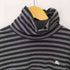 バーバリーブラックレーベル BURBERRY BLACK LABEL L/S スモールポニー ボーダー柄タートルネック メンズ JPN:2
