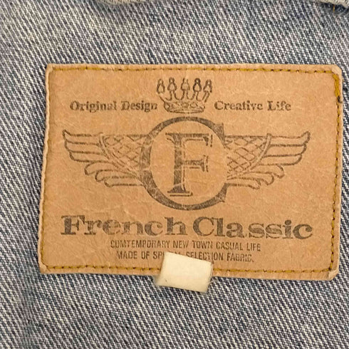 french classic オーバーサイズ デニムジャケット メンズ