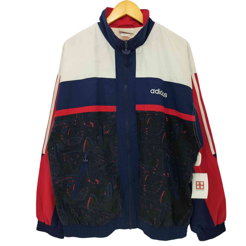 アディダス adidas 80-90s 万国旗タグ トレフォイルロゴ マルチカラートラックジャケット メンズ import:M