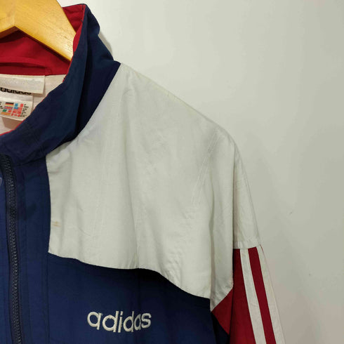 アディダス adidas 80-90s 万国旗タグ トレフォイルロゴ マルチカラートラックジャケット メンズ import:M