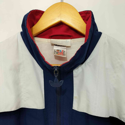 アディダス adidas 80-90s 万国旗タグ トレフォイルロゴ マルチカラートラックジャケット メンズ import:M