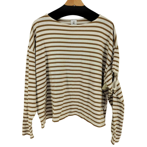 ロクビューティーアンドユースユナイテッドアローズ 6 BEAUTY & YOUTH UNITED ARROWS BORDER SLIT SLEEVE PULLOVER レディース JPN:38