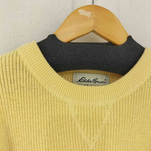 エディーバウアー Eddie Bauer USA製 クルーネックコットンニット メンズ import:S