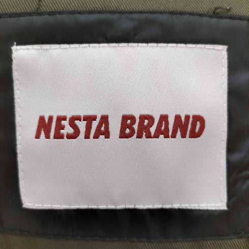 ネスタブランド NESTA BRAND ロゴ 両面プリント 切替 フーディー フルジップ ポリエステル ジャケット メンズ 3L