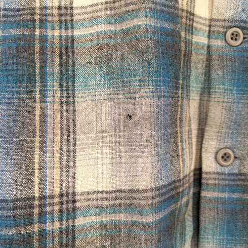 ペンドルトン PENDLETON 70S USA製 ウールオンブレチェックシャツ ボードシャツ メンズ JPN:L LONG