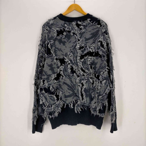 メゾンスペシャル MAISON SPECIAL Grunge Leaf Jacquard Knit メンズ JPN:1