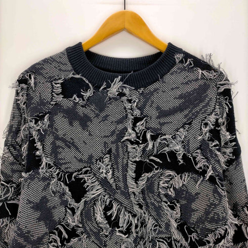 メゾンスペシャル MAISON SPECIAL Grunge Leaf Jacquard Knit メンズ JPN:1