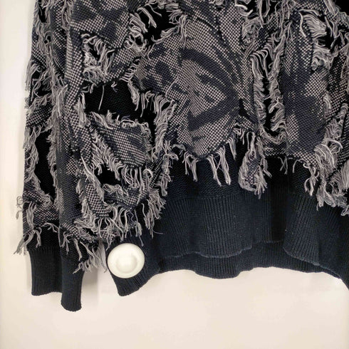 メゾンスペシャル MAISON SPECIAL Grunge Leaf Jacquard Knit メンズ JPN:1