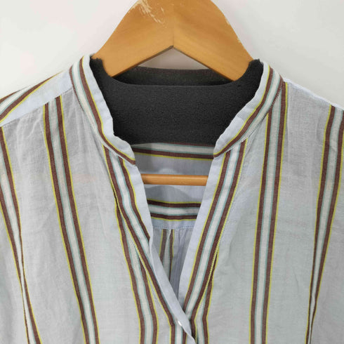 ヌキテパ NE QUITTEZ PAS C.VOILE STRIPE KURTA DRESS マドラスストライプドレスワンピース レディース