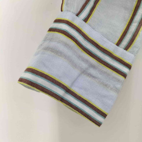 ヌキテパ NE QUITTEZ PAS C.VOILE STRIPE KURTA DRESS マドラスストライプドレスワンピース レディース
