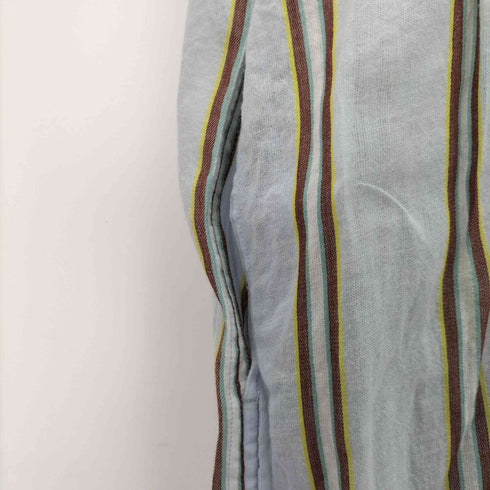 ヌキテパ NE QUITTEZ PAS C.VOILE STRIPE KURTA DRESS マドラスストライプドレスワンピース レディース