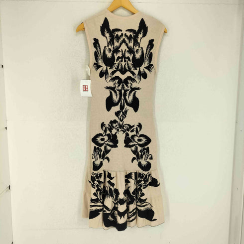 アレキサンダーマックイーン Alexander McQueen 花柄 レーヨン混ノースリーブワンピース レディース JPN:M