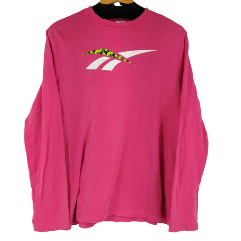 リーボック Reebok 両面プリント L/S Tシャツ メンズ JPN:L