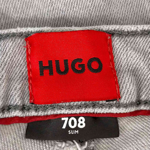 ヒューゴボス HUGO BOSS スリムフィットジーンズ ライトグレーデニム メンズ 33x32