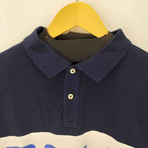 ポロラルフローレン POLO RALPH LAUREN CUSTOM SLIM FIT S/S フロントロゴプリントポロシャツ メンズ import:XL