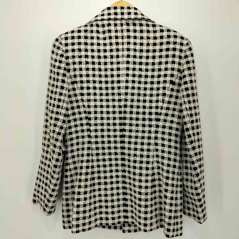 クレージュ courreges チェック ツイード ジャケット スカート セットアップ レディース 9AR