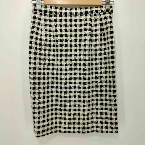 クレージュ courreges チェック ツイード ジャケット スカート セットアップ レディース 9AR