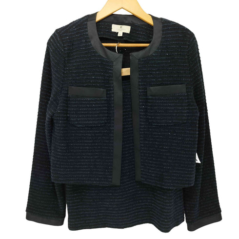 クレージュ courreges ノーカラー ツイードジャケット スカートセットアップ レディース 9AR