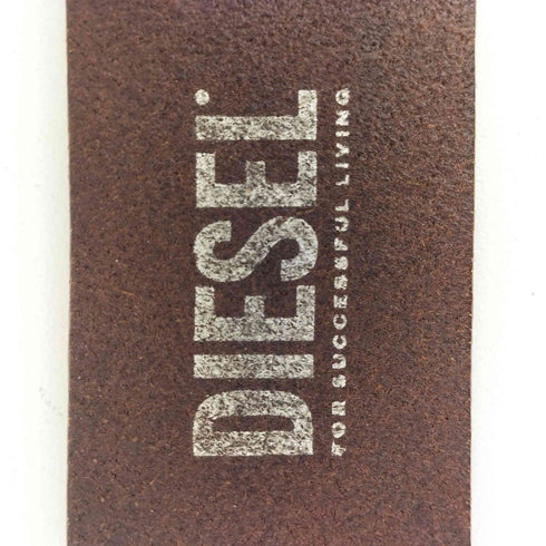 ディーゼル DIESEL ロゴバックルレザーベルト メンズ