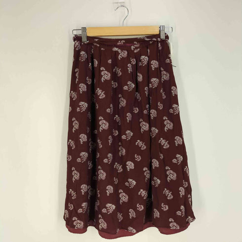 トゥービーシック TO BE CHIC 花柄 ミモレ丈スカート レディース 40