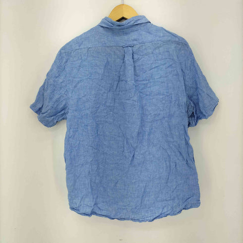 ラルフローレン RALPH LAUREN CLASSIC FIT ポニー刺繍 リネン S/S シャツ メンズ import:L