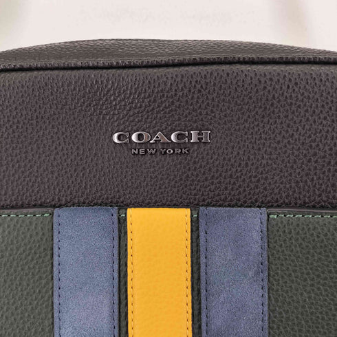 コーチ COACH ハドソン クロスボディ 21・ヴァーシティ ストライプ メンズ