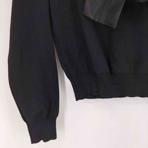 ザラ ZARA パターン切替 リボン ニット ブラウス レディース import:M