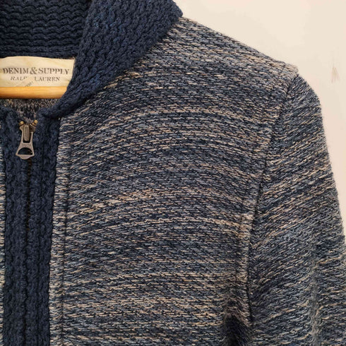 デニムアンドサプライ ラルフローレン DENIM & SUPPLY RALPH LAUREN ジップアップ コットンニット ショールカラーカーディガン メンズ import:S