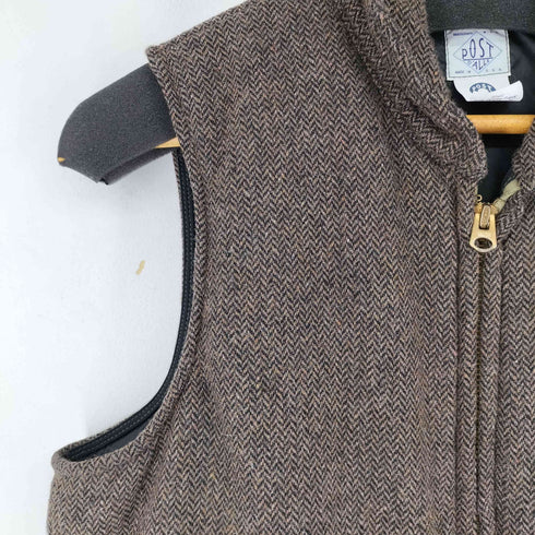 ポストオーバーオールズ POST OVERALLS Navy-Cruz Vest ツイードベスト メンズ JPN:S