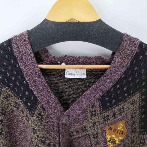 GIANNI MOLINI アーガイルカーディガン メンズ