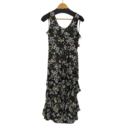 マイケルマイケルコース Michael Michael Kors 花柄 フリル切替ノースリーブワンピース レディース import:XS
