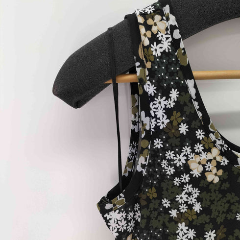 マイケルマイケルコース Michael Michael Kors 花柄 フリル切替ノースリーブワンピース レディース import:XS