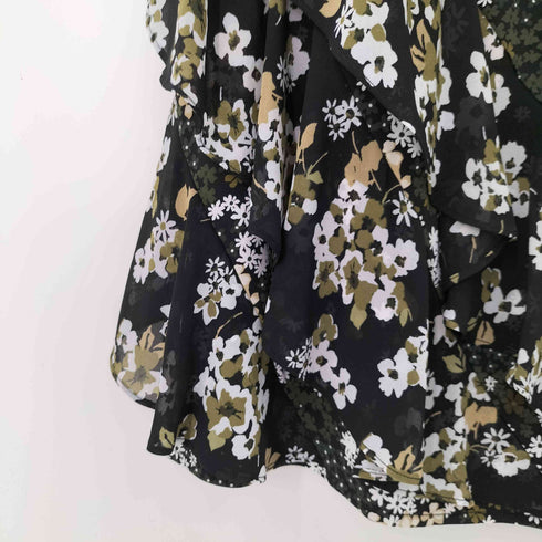 マイケルマイケルコース Michael Michael Kors 花柄 フリル切替ノースリーブワンピース レディース import:XS